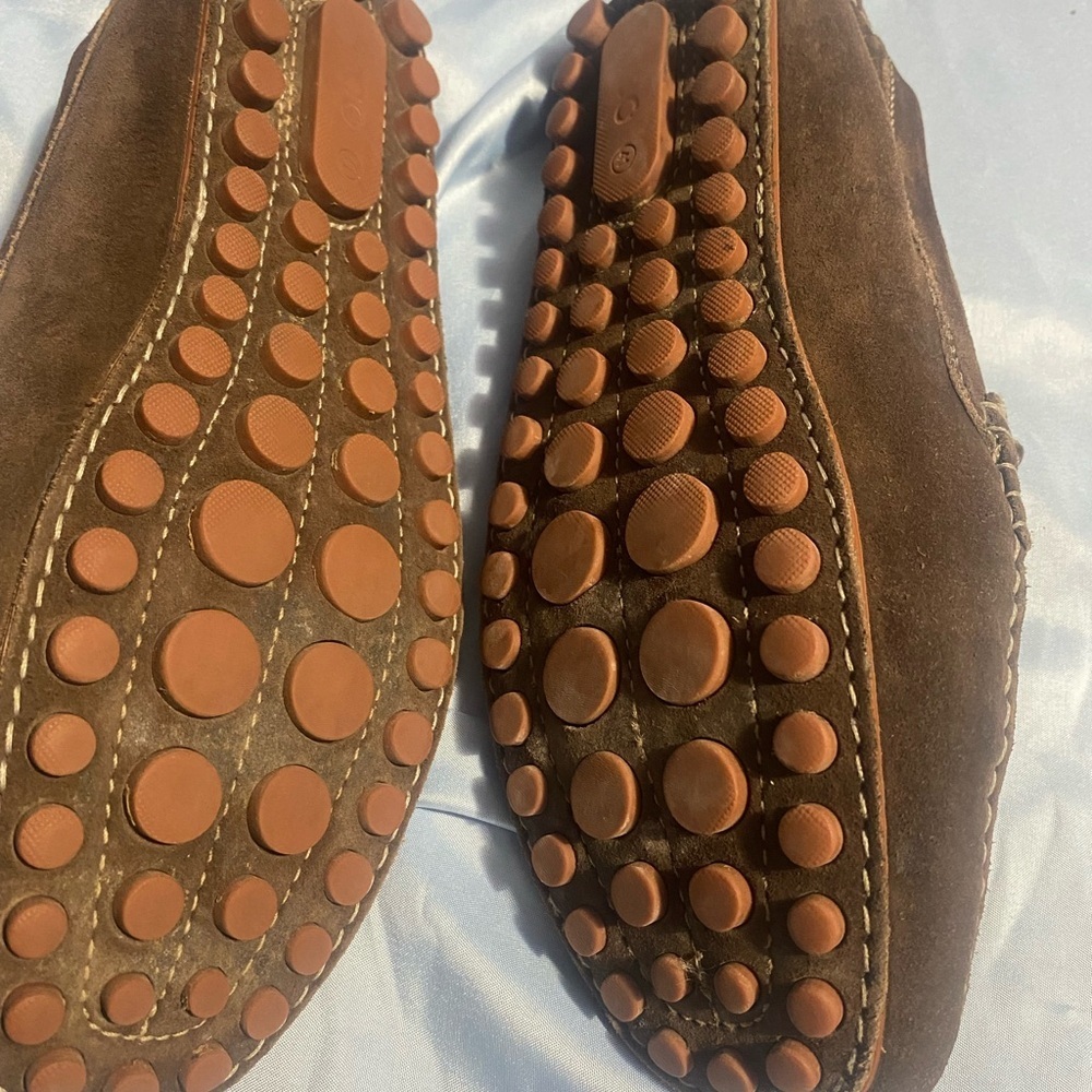 Ecco Brown Slip-On Loafers with Penny Strap - Picture 12 of 15
